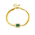 Emerald Snake Chain Bracelet