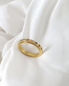 Gold Plated Multi Color Moveable Double Ring | Stainless Steel