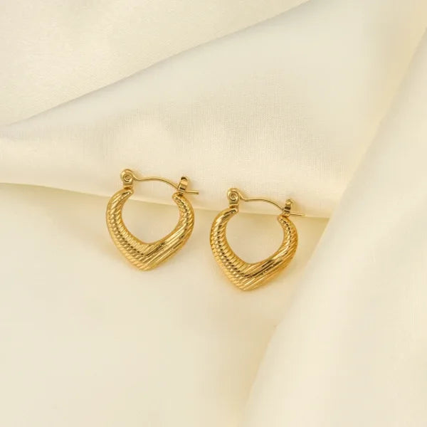 Premium Quality Curve Hoops | Stainless Steel | Hoop Earrings