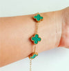 Stainless Steel Delicate Bracelet (Green)