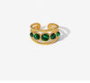 Malachite Tiger Eye Stone Ring | Adjustable Ring | Water Proof