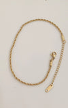 Twisted Chain Anklet | Stainless Steel
