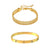 Cartier Love Bangle And Braided Bracelet Stack
