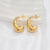 Sleek Studded 18k Gold Earrings