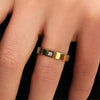 Stainless Steel Single Stone Princess Ring| Water Proof