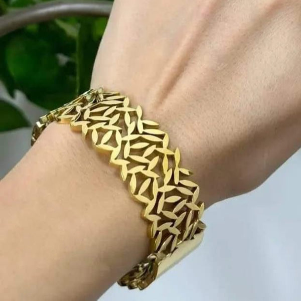 Leaves Bangle High Quality | Stainless Steel