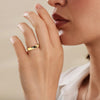 Stainless Steel Single Stone Princess Ring| Water Proof