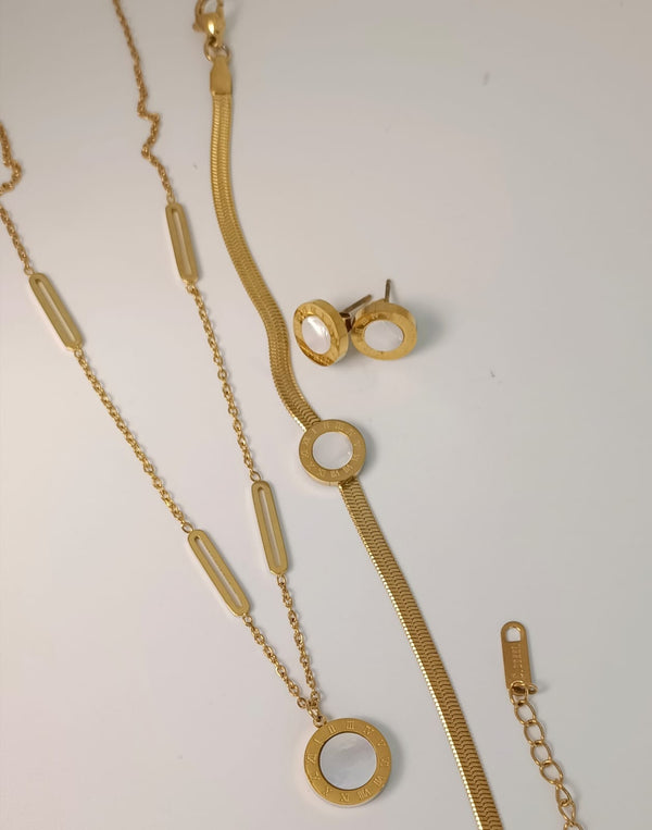 Stainless Steel Roman White Set | Water Proof