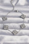 Clover Silver Bracelet | Water Proof | Stainless Steel