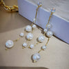 Stainless Steel Classic Pearl Tassel Earrings