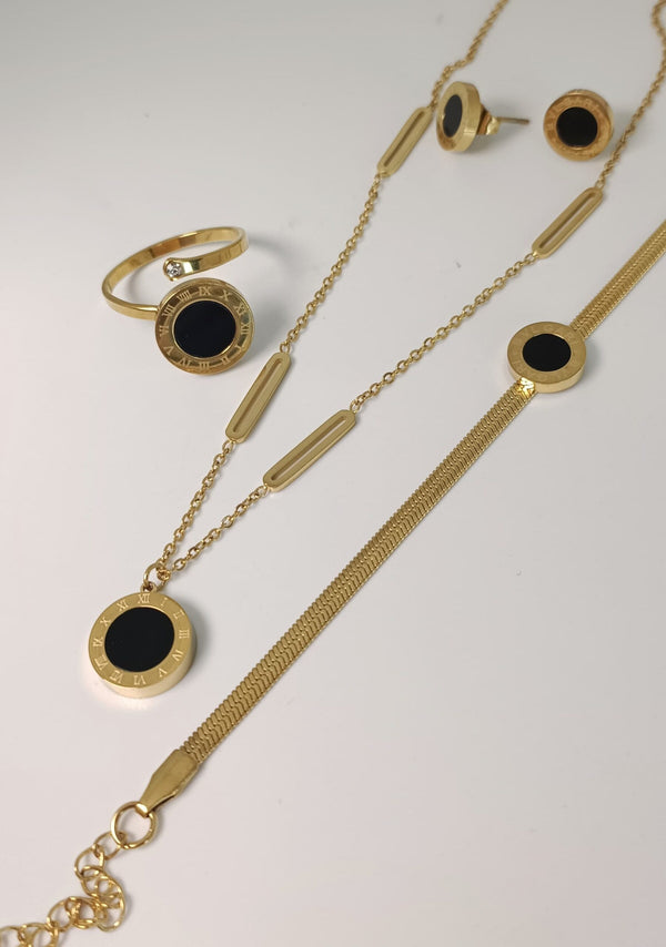 Roman Black Set | Stainless Steel | Water Proof