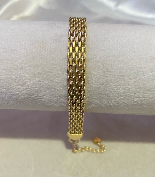 Emerald Bracelet And Braided Bracelet Stack