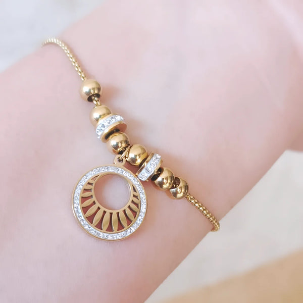 Premium Quality 18k Gold Plated Bracelet, Water Proof & Stainless Steel