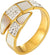 Snake Shape Cubic Zirconia Crystal Stainless Steel Ring