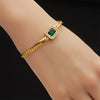 Emerald Snake Chain Bracelet