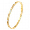18K Gold Plated Stainless Steel Roman Cubic Zirconia Bangle