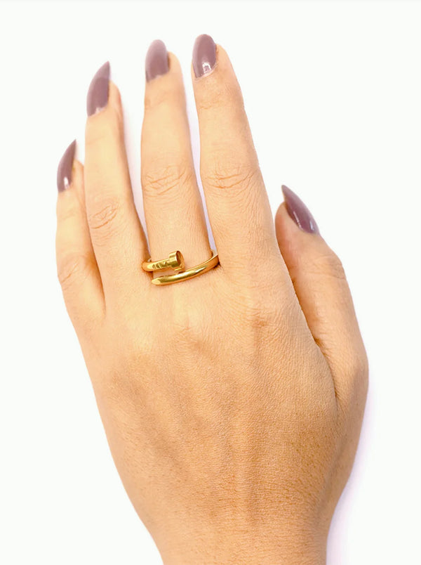 Luxury Stainless Steel Cartier Nail Ring