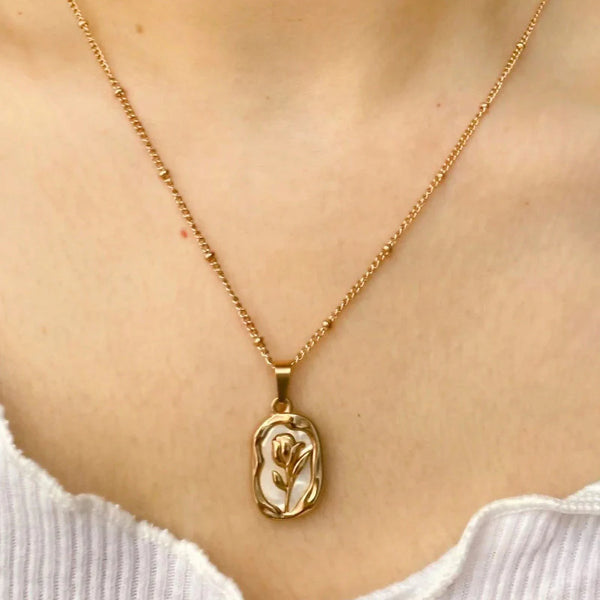 Rose Stainless Pendant