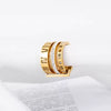 Stainless Steel Roman Numeral Multilayer Ring