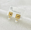 Beautiful Stainless Steel Pearl Earrings