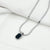 Premium Stainless Steel Silver Flat Chain Necklace (Black & White)