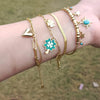 18k Gold Plated Lucky Four-Leaf Clover Multilayered Bracelet | Water Proof | Premium Quality