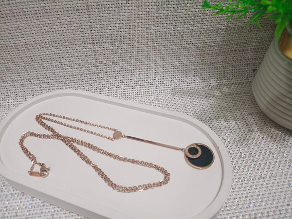 Trendy Stainless Steel Dangling Pendant Necklace