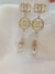 Premium Quality Branded Stainless Steel Rhinestone Pearl Drop Earrings