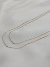 Modern Metal Bar Rose Gold Layered Necklace