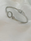 Elegant Stainless Steel Silver Bangle