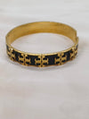 Majestic Stainless Steel Tory Inspired Logo Bangle