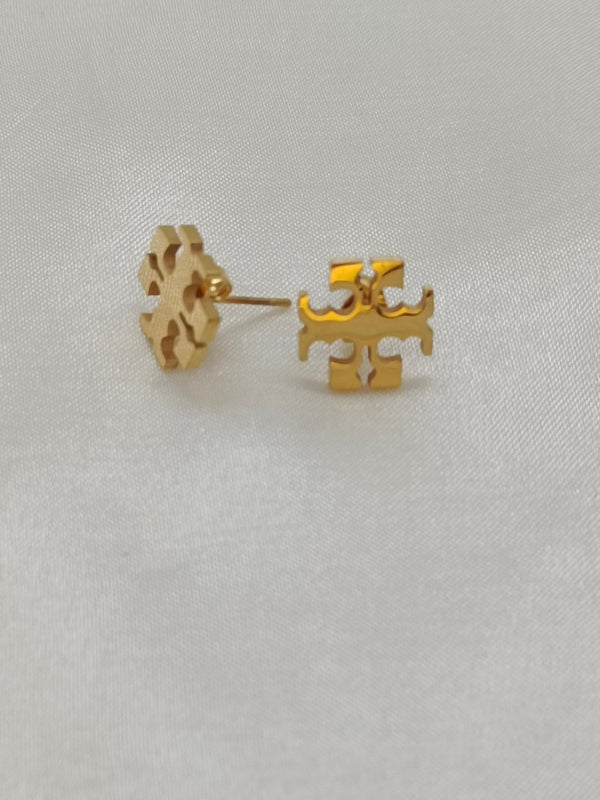 Stainless Steel Brand Inspired Stud Earrings