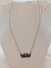 Classic Stainless Steel Double Swan Pendant Necklace
