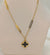 Stainless Steel Gold Color Chain Double Sided Pendant Necklace Fashion Jewelry Women's