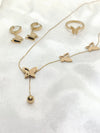 Stainless Steel Butterfly 3 Pcs Set