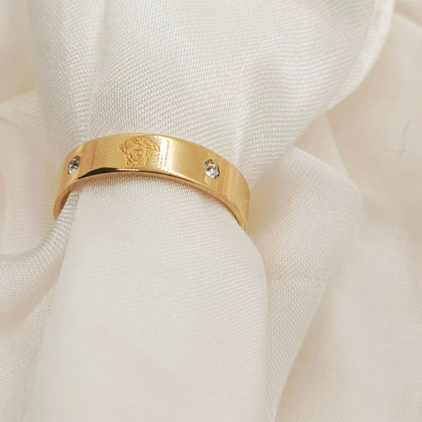 Stainless Steel Brand Inspired Ring