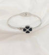 Stainless Steel Flower Silver Handcuff