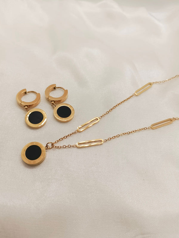 Stainless Steel 4 pcs Roman Jewelry Set