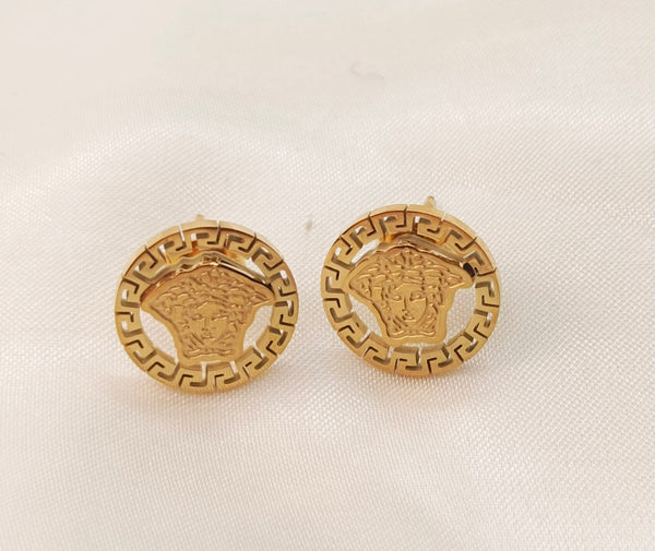 Stainless Steel Brand Inspired Ear Studs