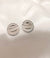 Stainless Steel Silver CC Ear Studs