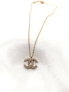 Stainless Steel CC Pendant Necklace