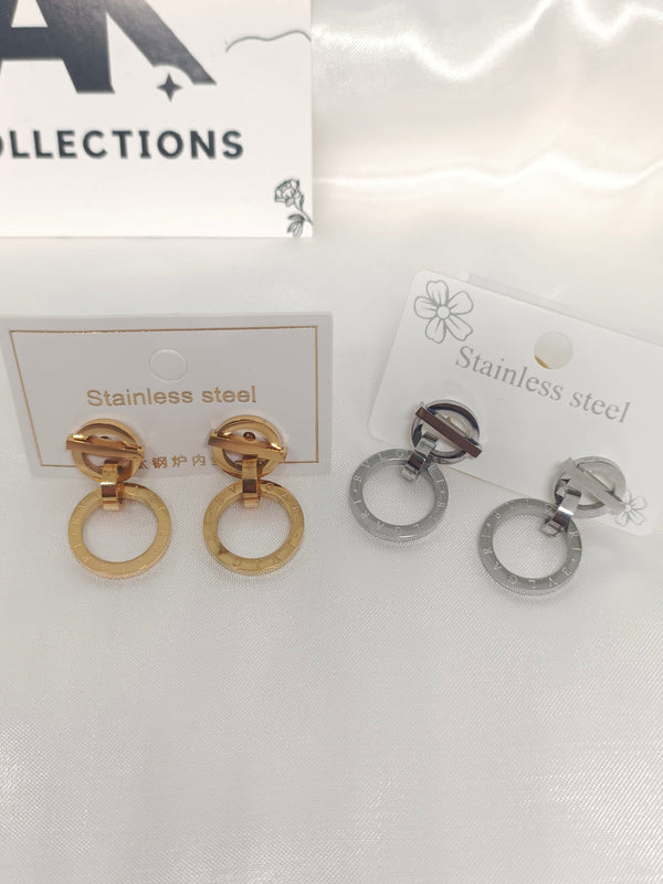 Minimal Stainless Steel Earrings In Different Colors