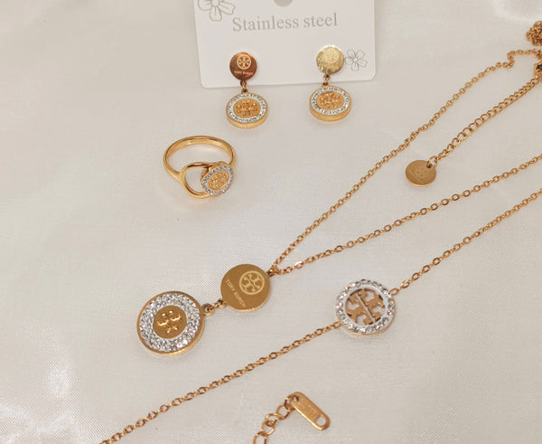 Premium Stainless Steel 18kgold Brand Inspired Shiny Combo Deal