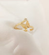 Exquisite Stainless Steel Butterfly adjustable Ring