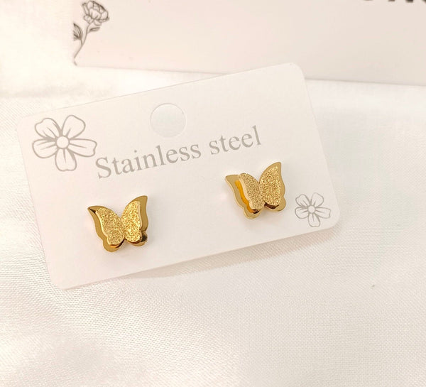 Unique Stainless Steel Butterfly Ear Studs