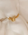 Delicate Stainless Steel Butterfly Ring