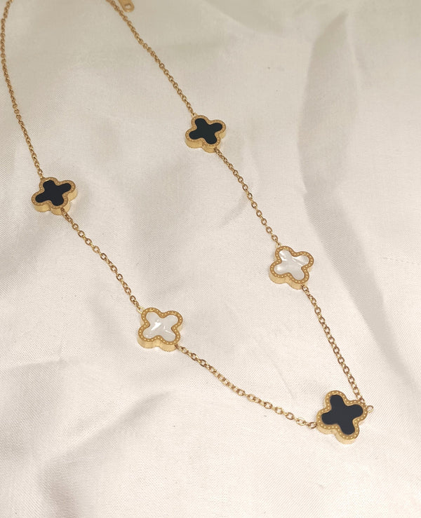 5 Clover Double Sided Necklace