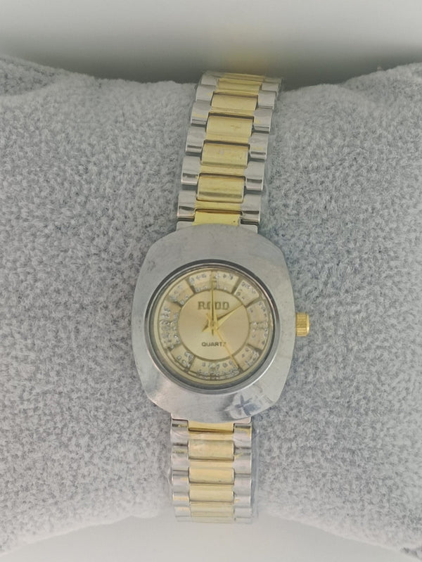 Two Tone Steel RADO Ladies Studded Watch