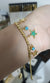 Green Star Charm Bracelet