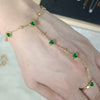 Green Heart Hand Chain